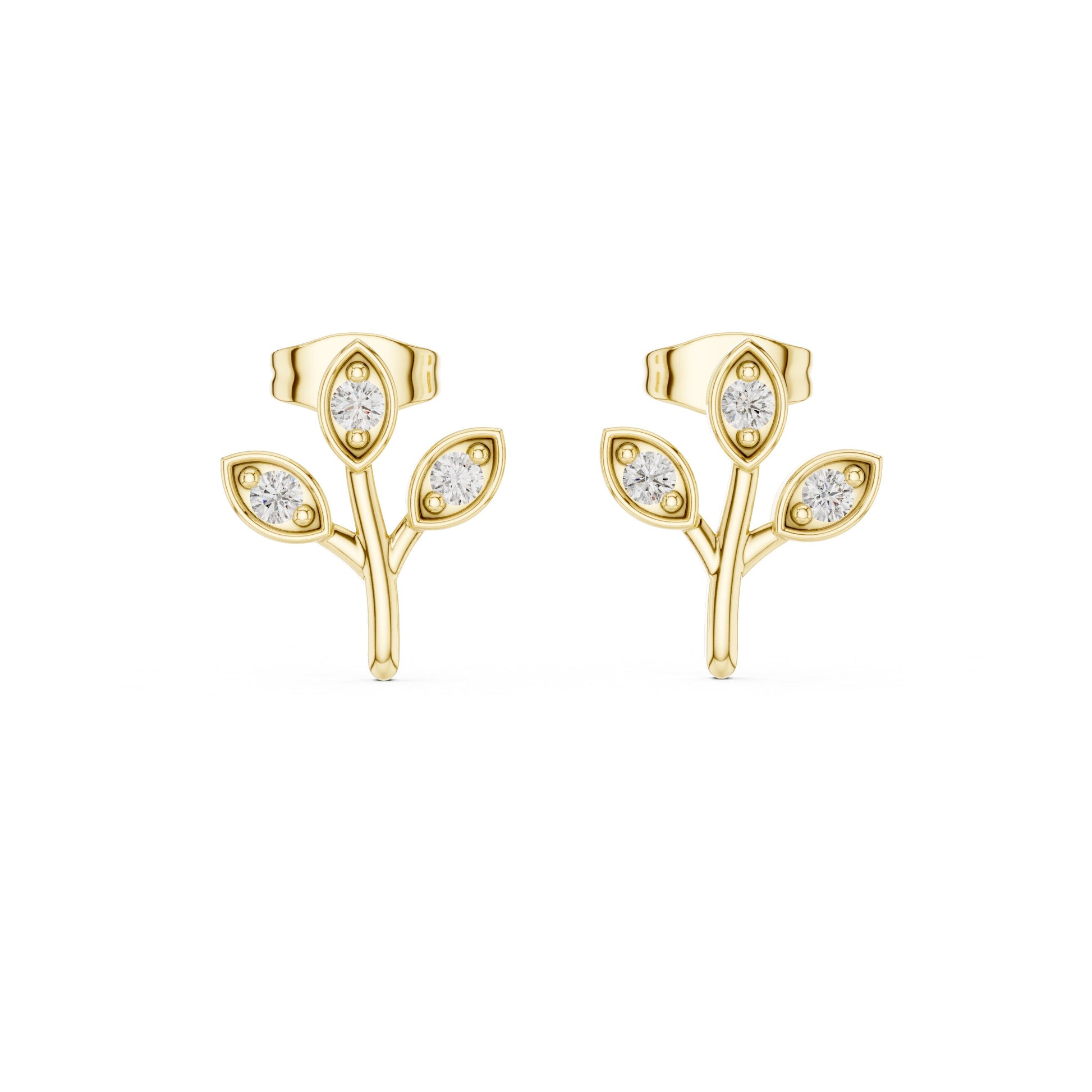 Marquise Stud Lab Grown Diamond Earrings