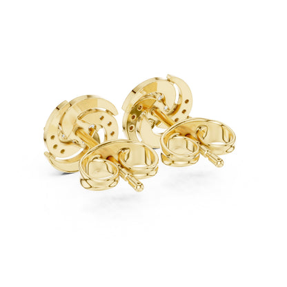 Round Stud Lab Grown Diamond Earrings