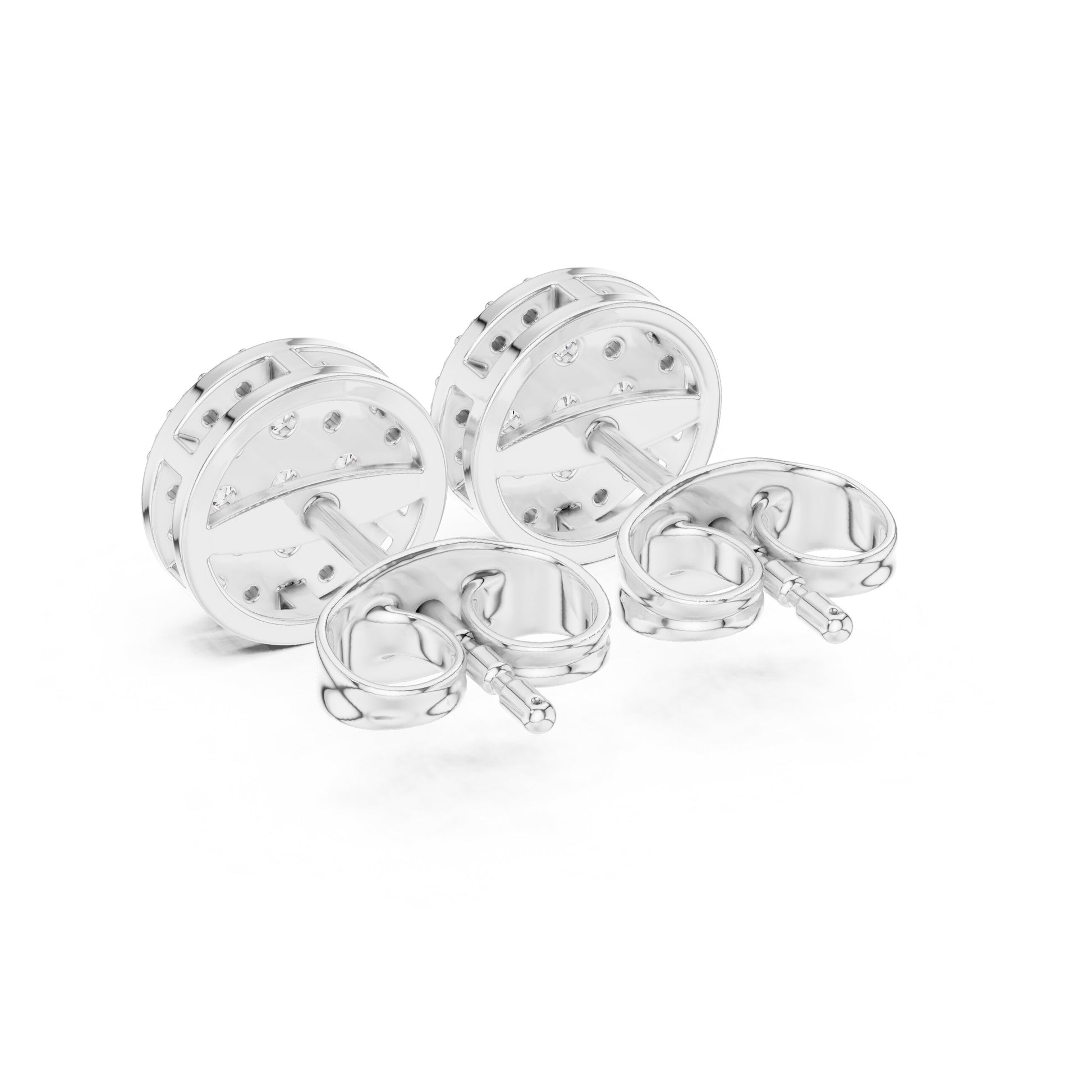 Round Stud Lab Grown Diamond Earrings