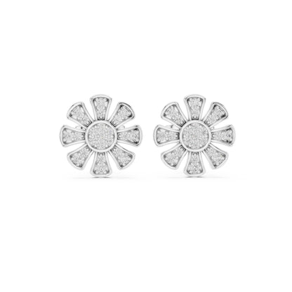 Round Stud Lab Grown Diamond Earrings