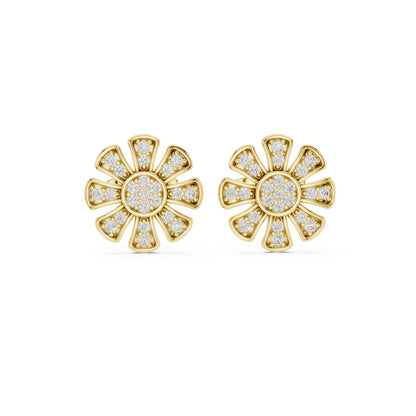 Round Stud Lab Grown Diamond Earrings