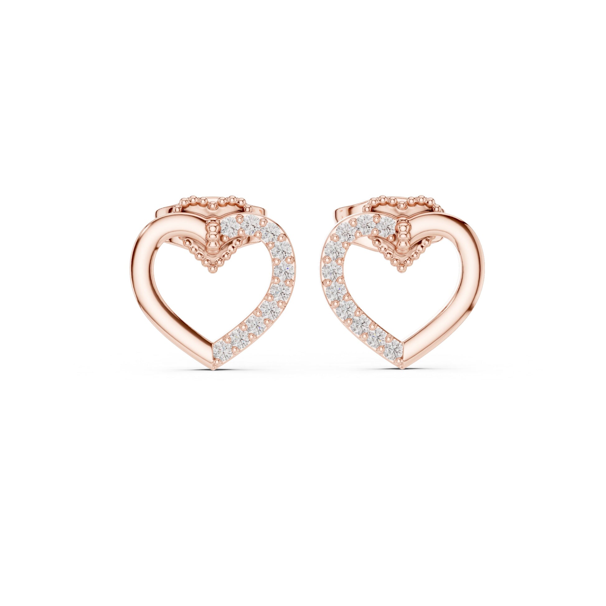 Mixed Shape Lab Grown Diamond Stud Earrings