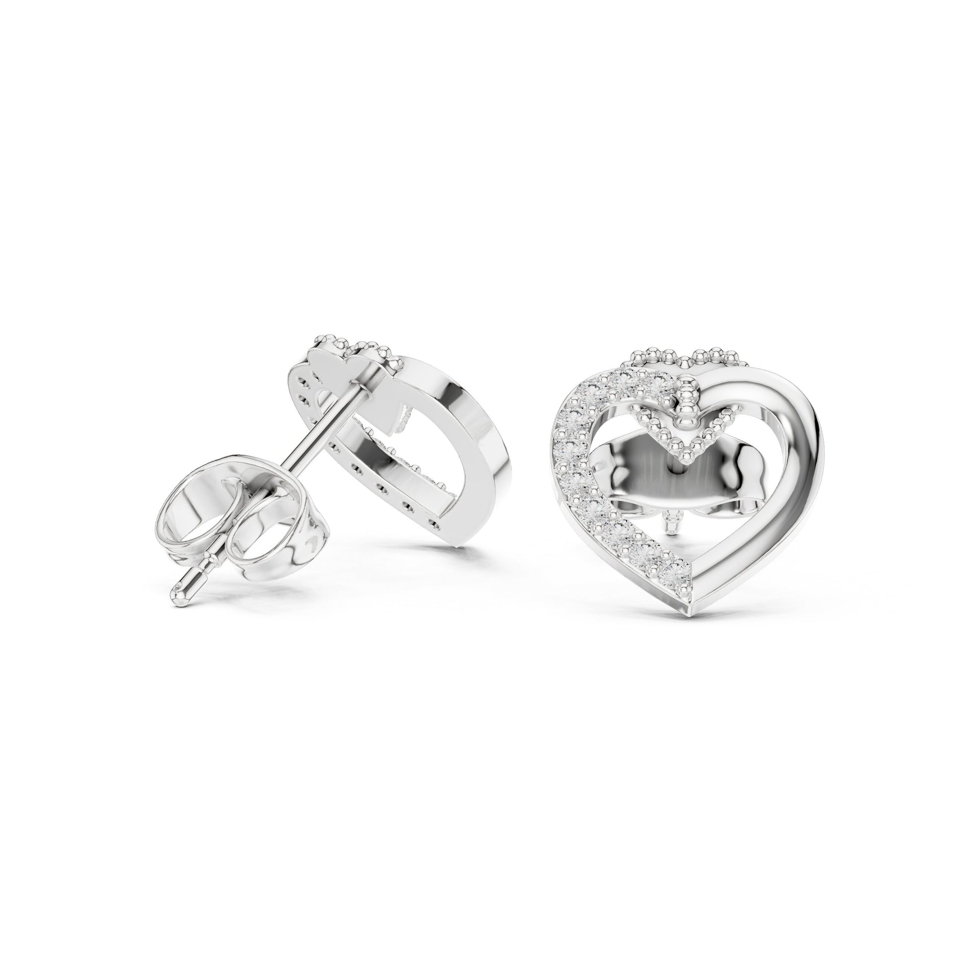 Mixed Shape Lab Grown Diamond Stud Earrings