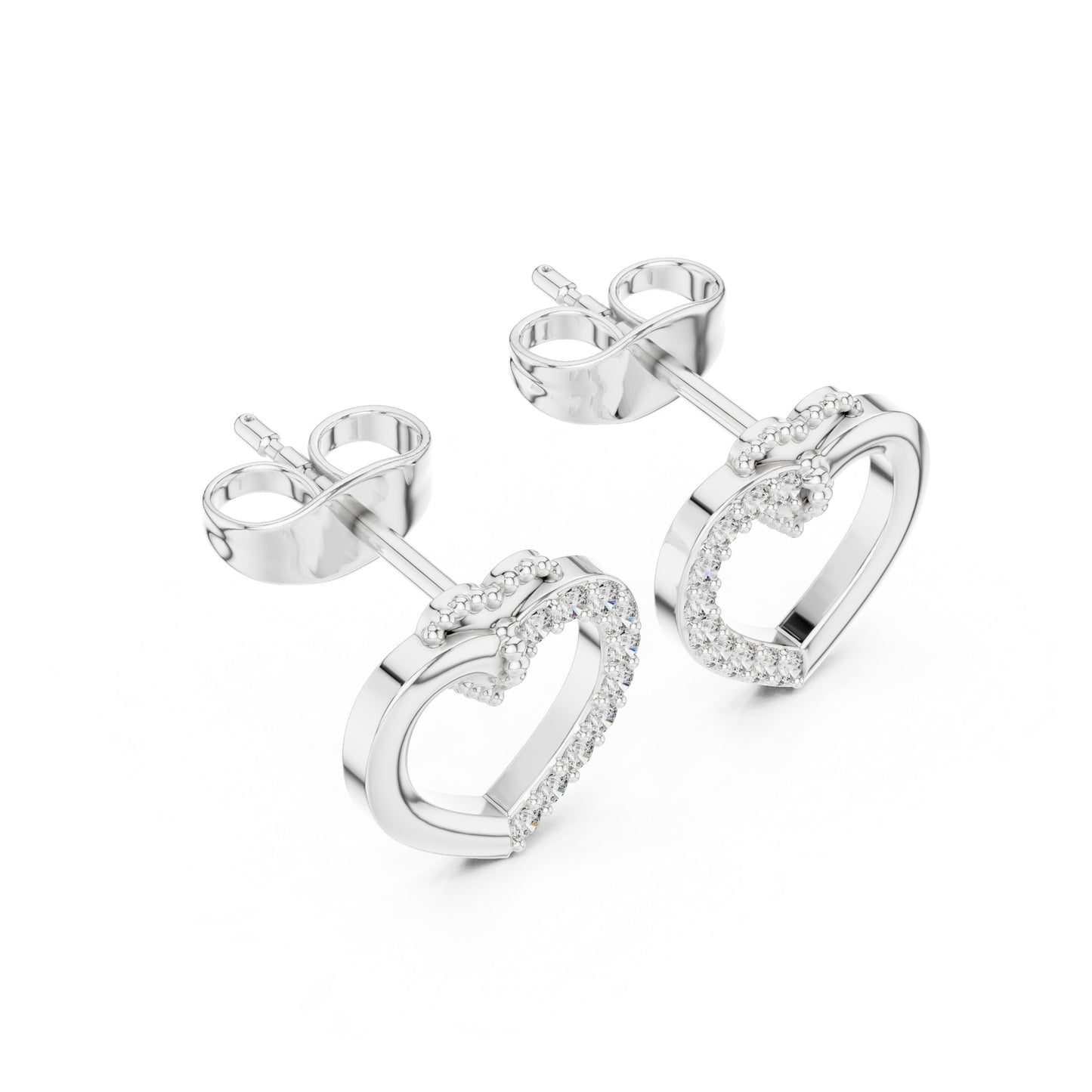 Mixed Shape Lab Grown Diamond Stud Earrings