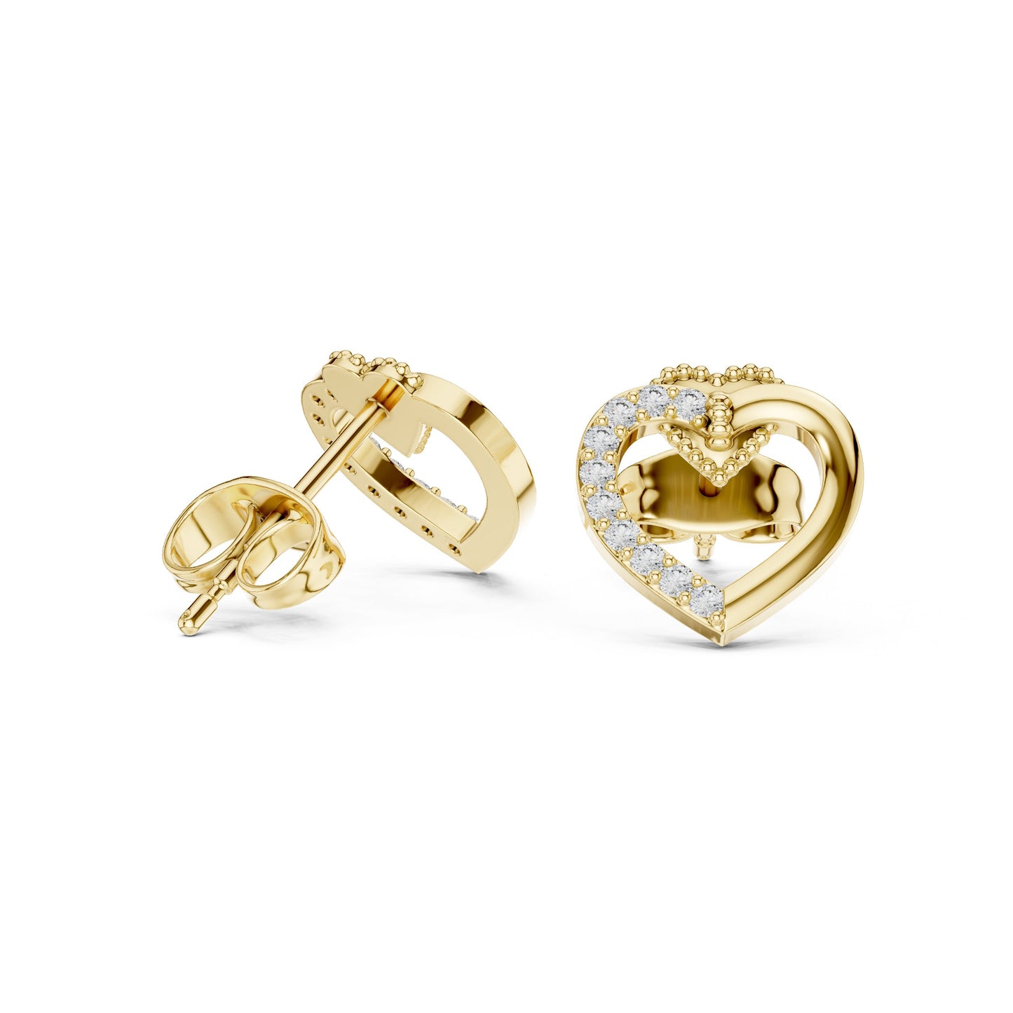 Mixed Shape Lab Grown Diamond Stud Earrings