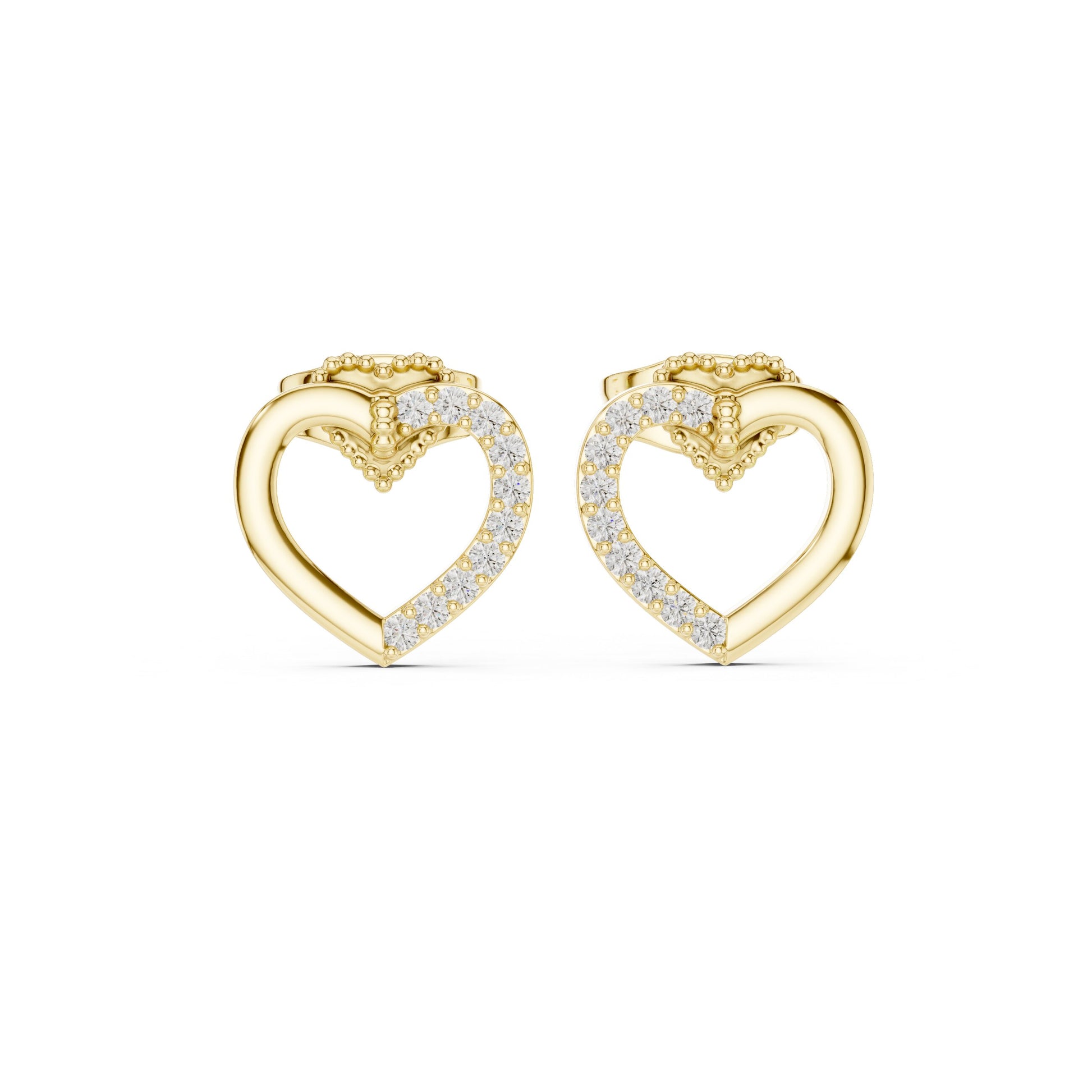 Mixed Shape Lab Grown Diamond Stud Earrings