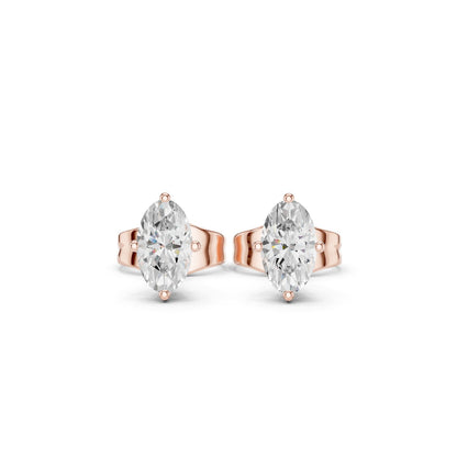 Marquise Stud Lab Grown Diamond Earrings