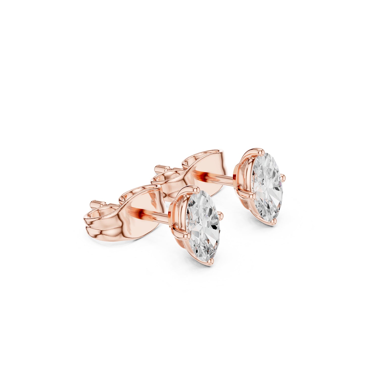 Marquise Stud Lab Grown Diamond Earrings
