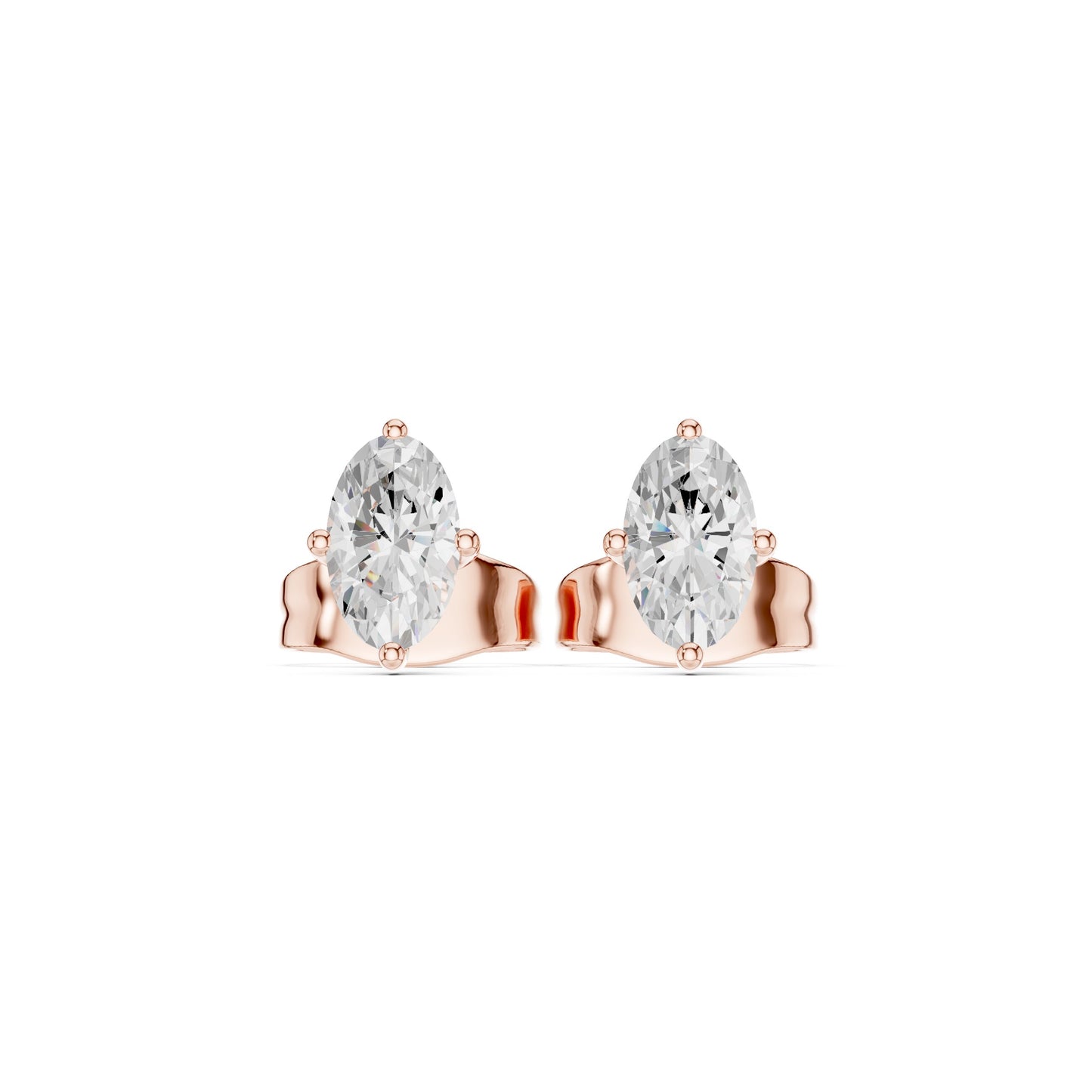Marquise Stud Lab Grown Diamond Earrings