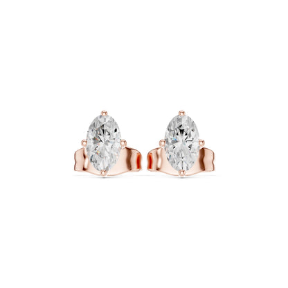 Marquise Stud Lab Grown Diamond Earrings