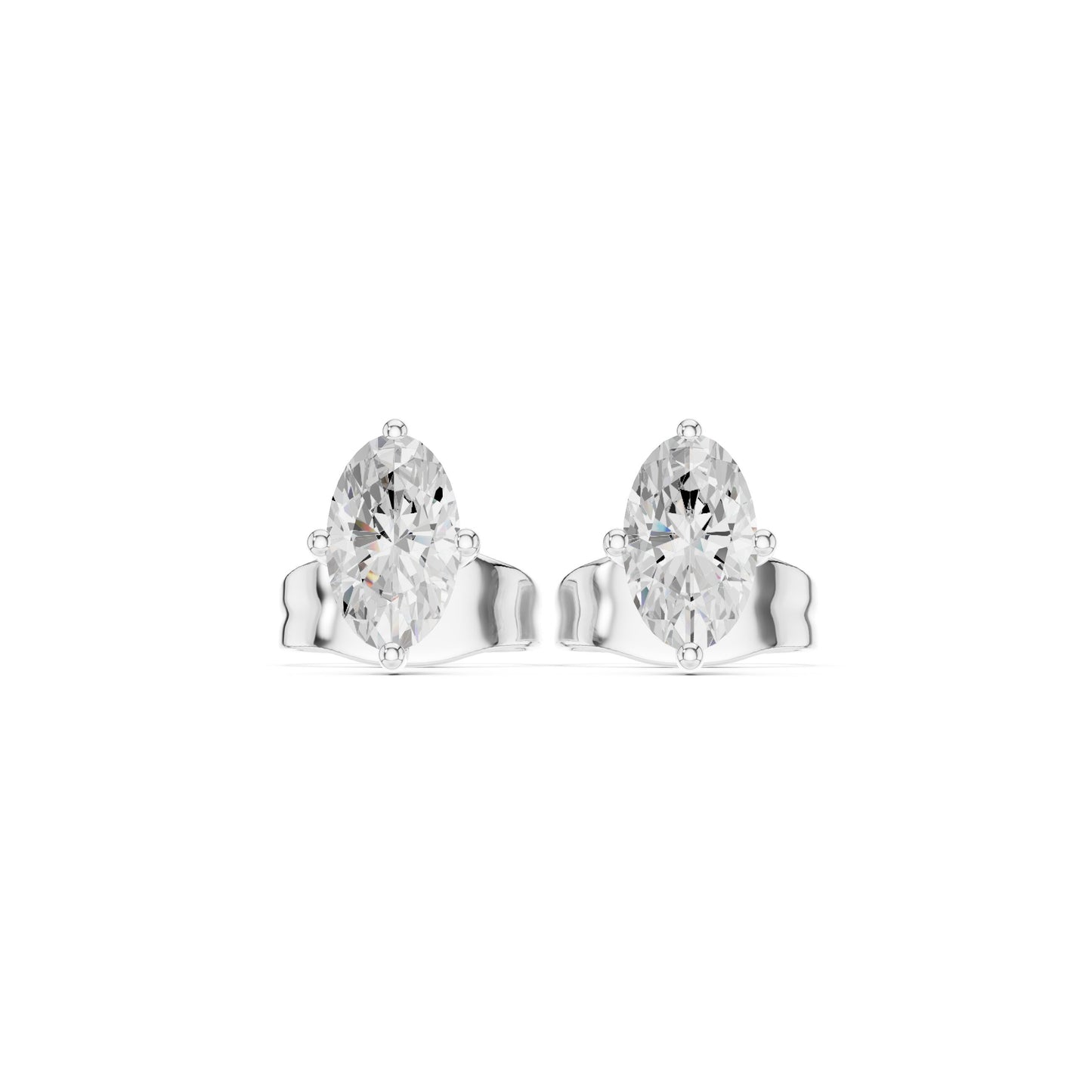 Marquise Stud Lab Grown Diamond Earrings