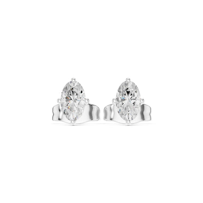 Marquise Stud Lab Grown Diamond Earrings