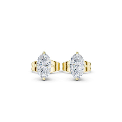 Marquise Stud Lab Grown Diamond Earrings