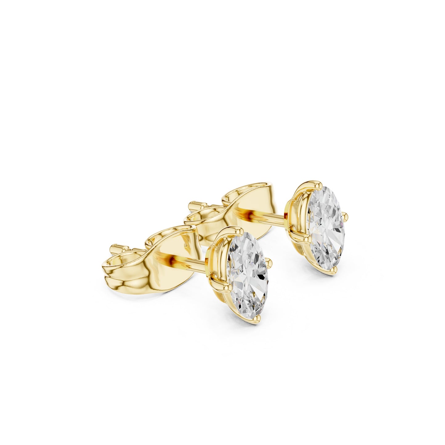 Marquise Stud Lab Grown Diamond Earrings