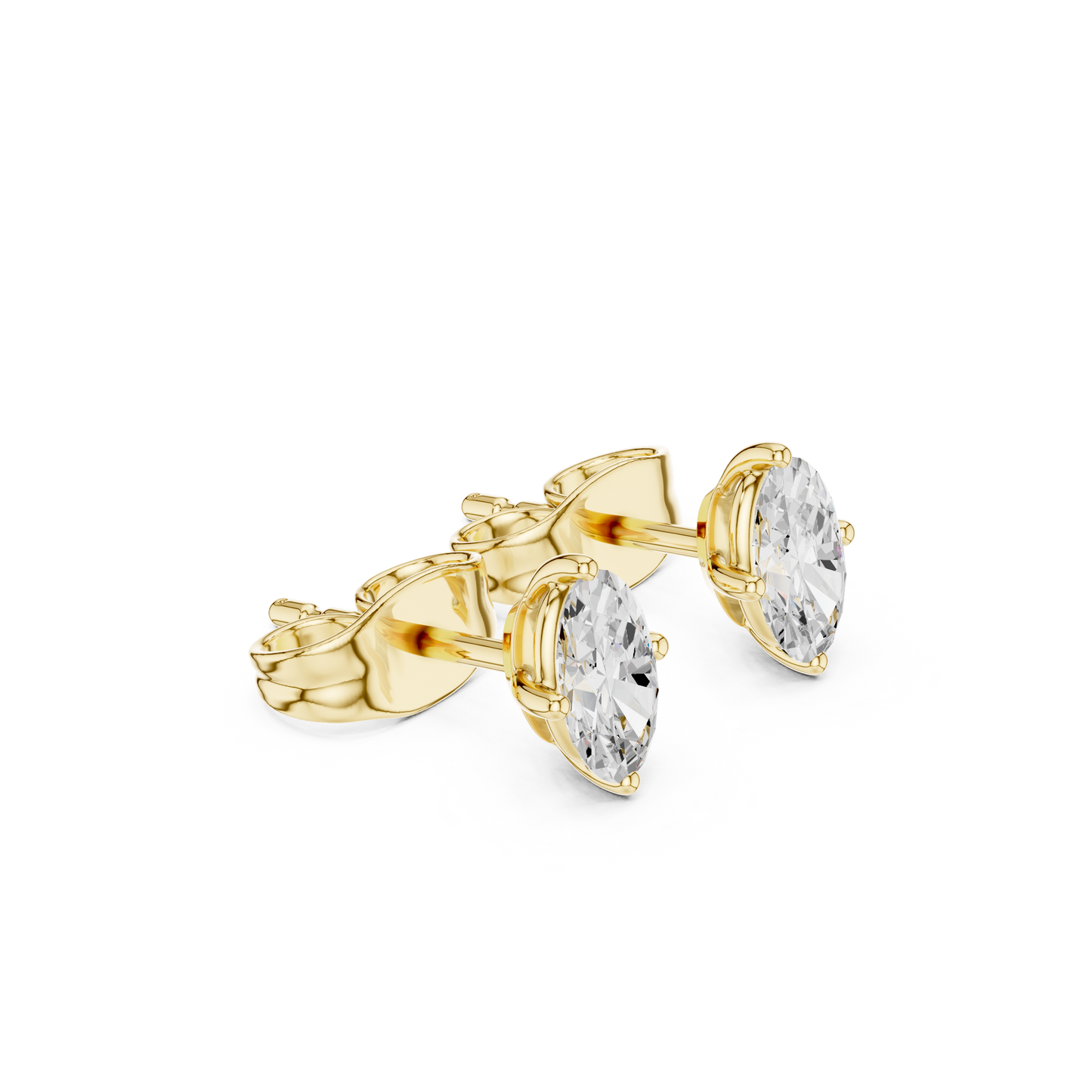 Marquise Stud Lab Grown Diamond Earrings