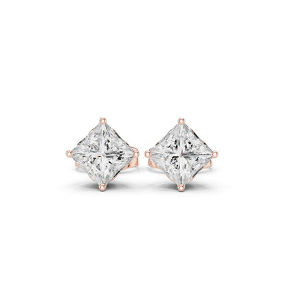 Princess Stud Lab Grown Diamond Earrings