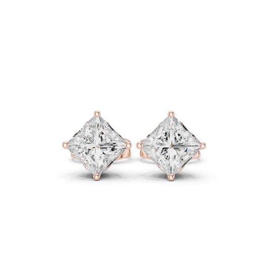 Princess Stud Lab Grown Diamond Earrings