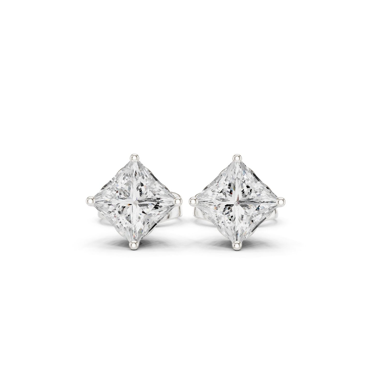 Princess Stud Lab Grown Diamond Earrings