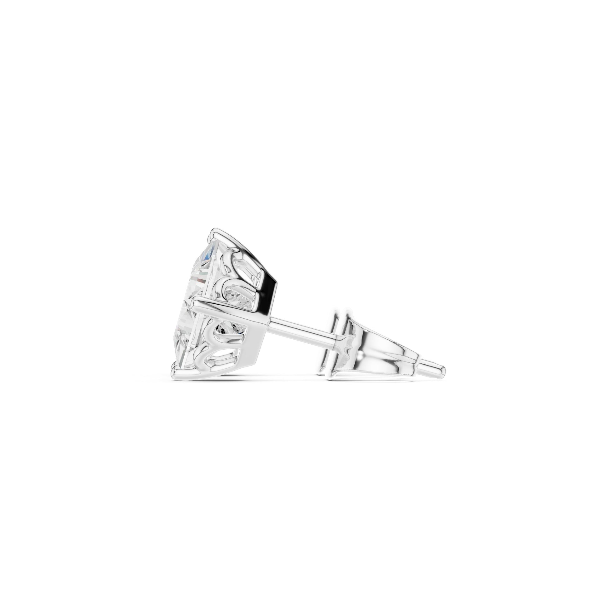Princess Stud Lab Grown Diamond Earrings