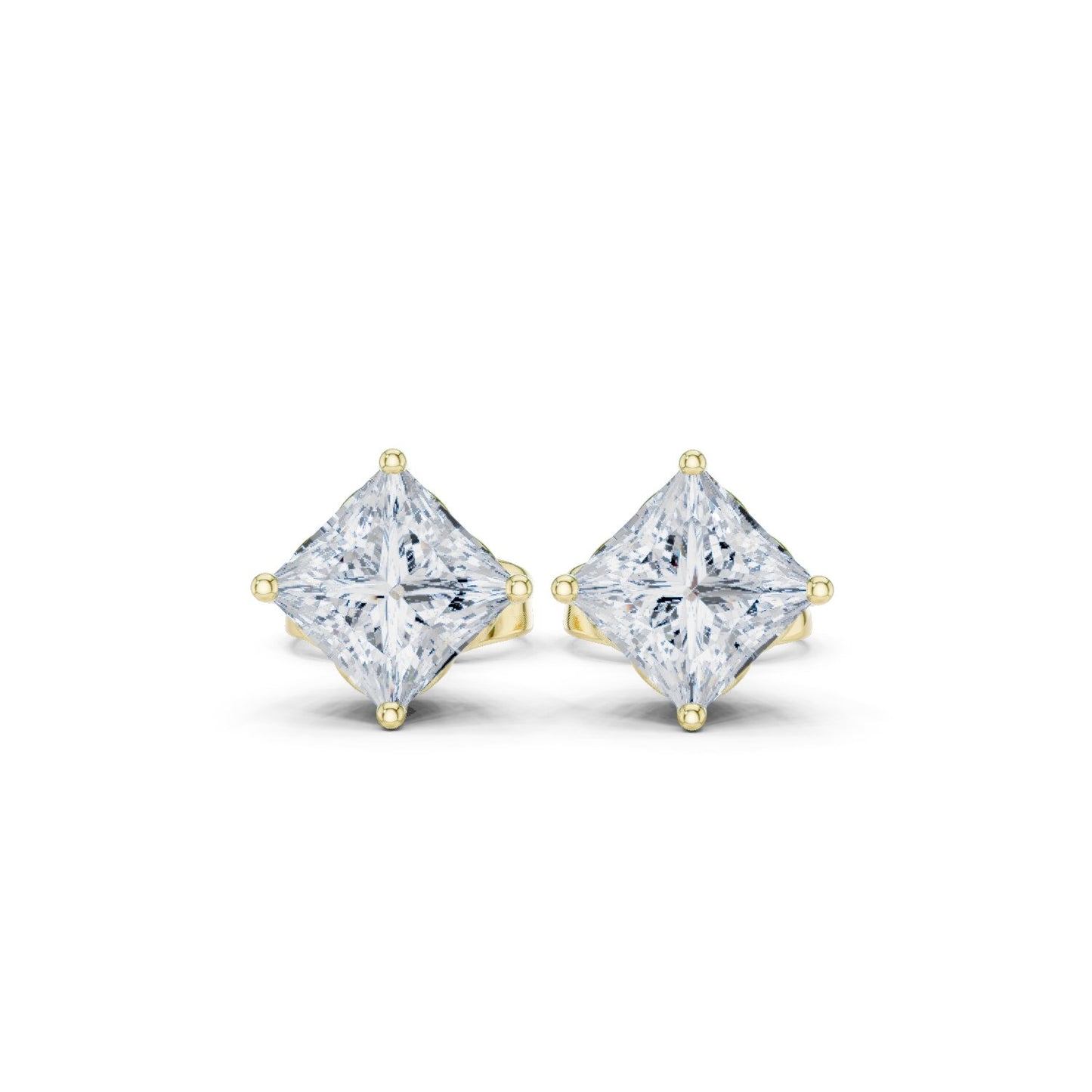 Princess Stud Lab Grown Diamond Earrings