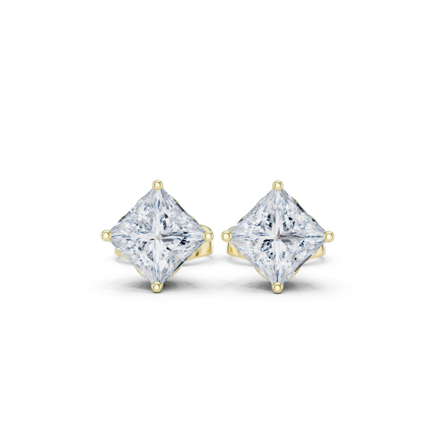 Princess Stud Lab Grown Diamond Earrings