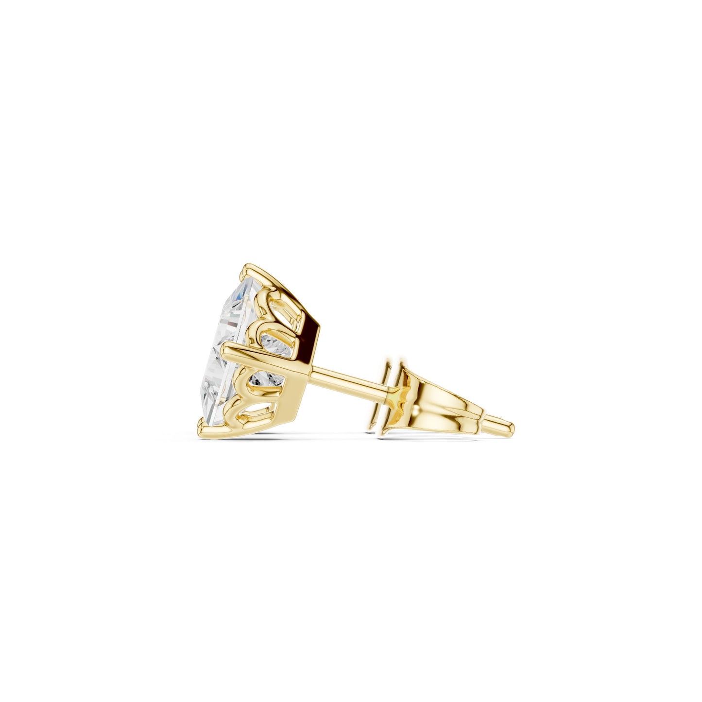 Princess Stud Lab Grown Diamond Earrings