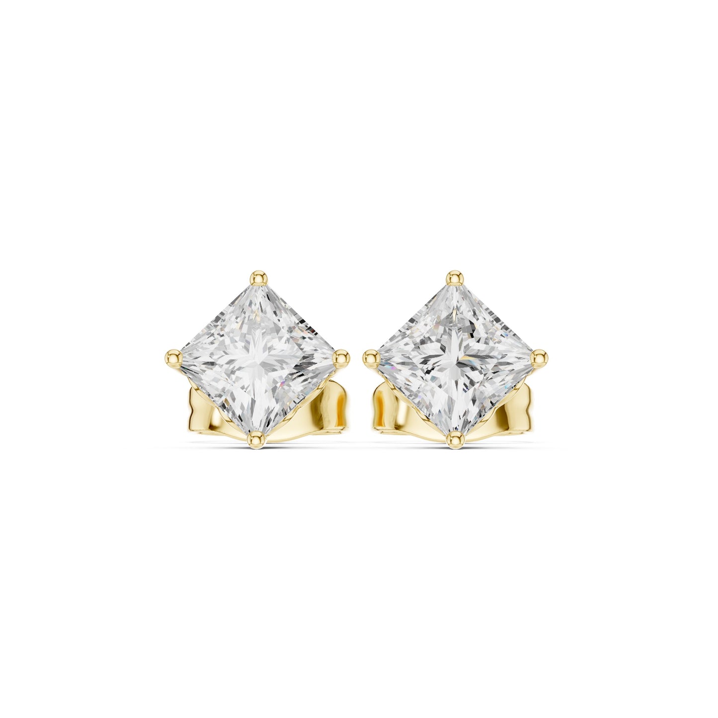 Princess Stud Lab Grown Diamond Earrings