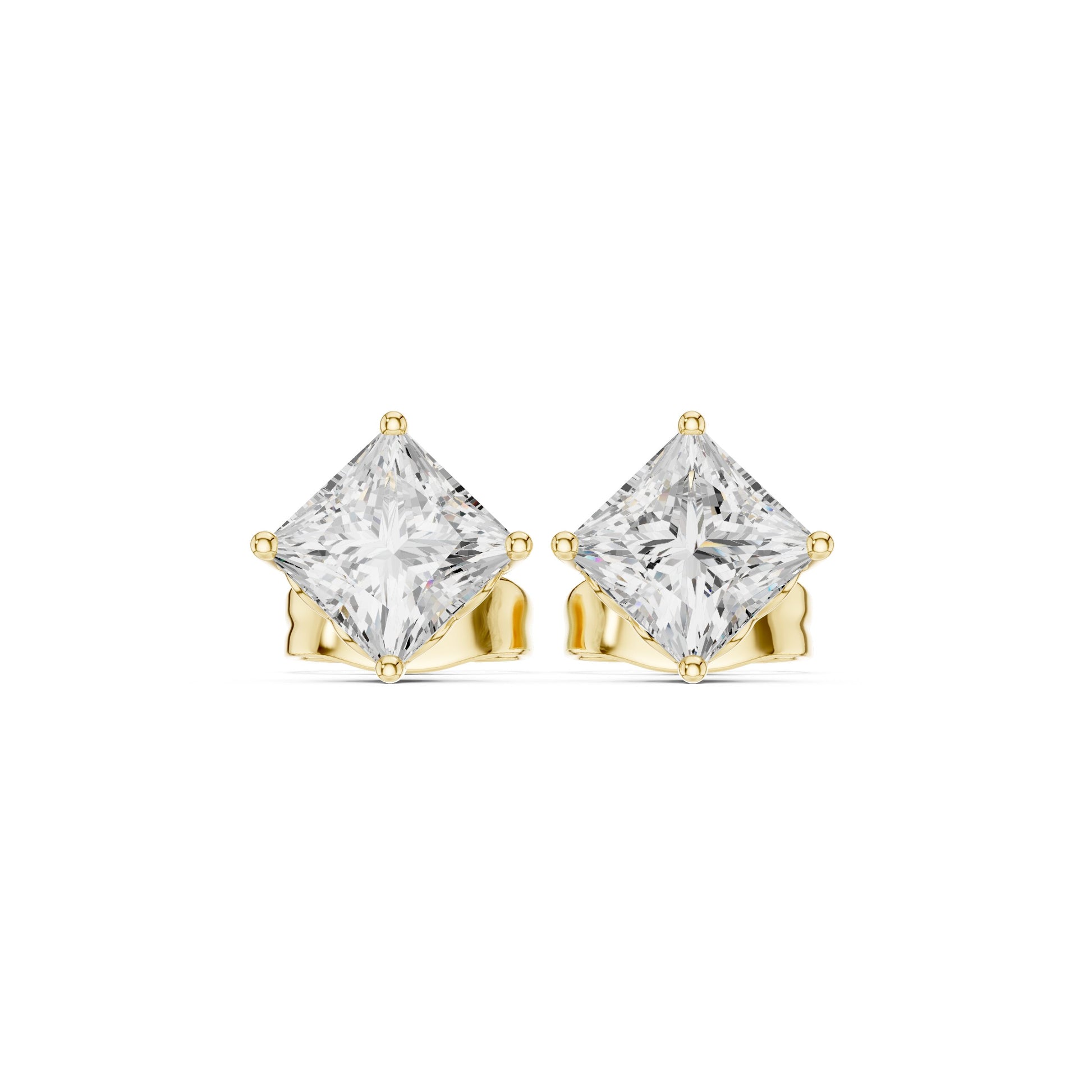 Princess Stud Lab Grown Diamond Earrings