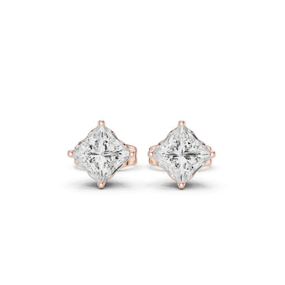 Princess Stud Lab Grown Diamond Earrings