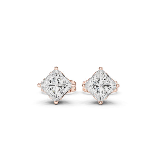 Princess Stud Lab Grown Diamond Earrings