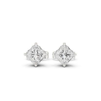 Princess Stud Lab Grown Diamond Earrings