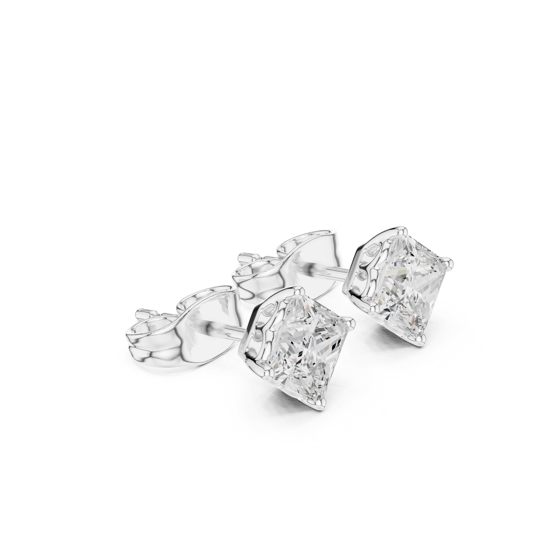 Princess Stud Lab Grown Diamond Earrings