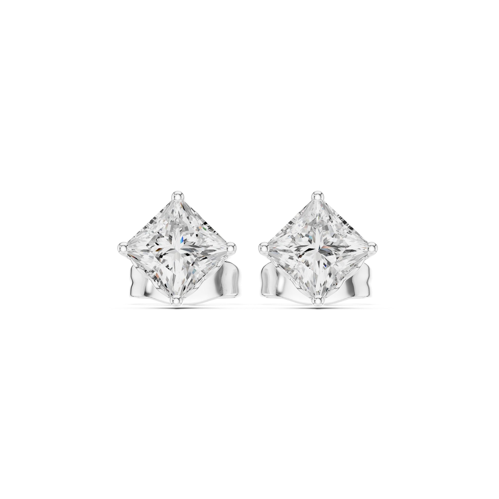 Princess Stud Lab Grown Diamond Earrings