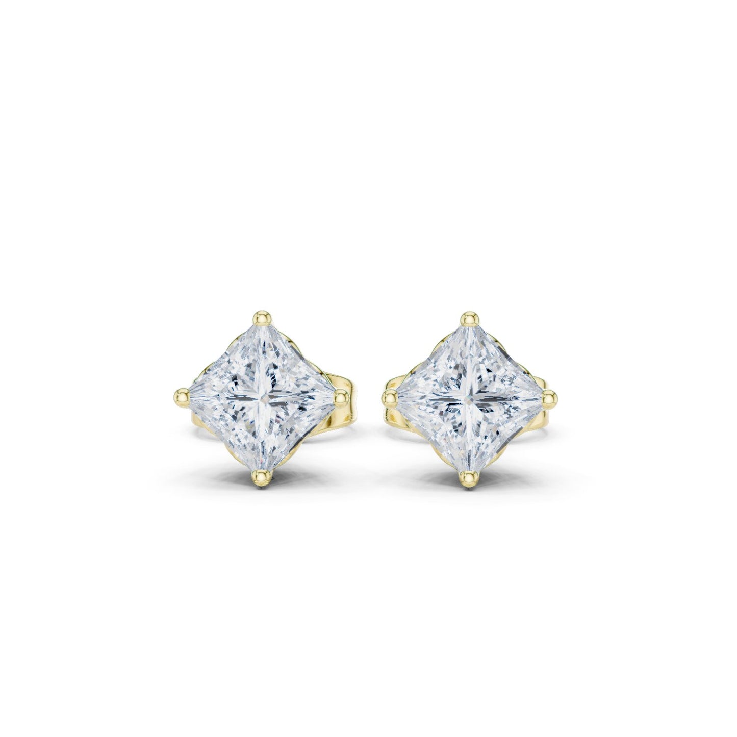 Princess Stud Lab Grown Diamond Earrings