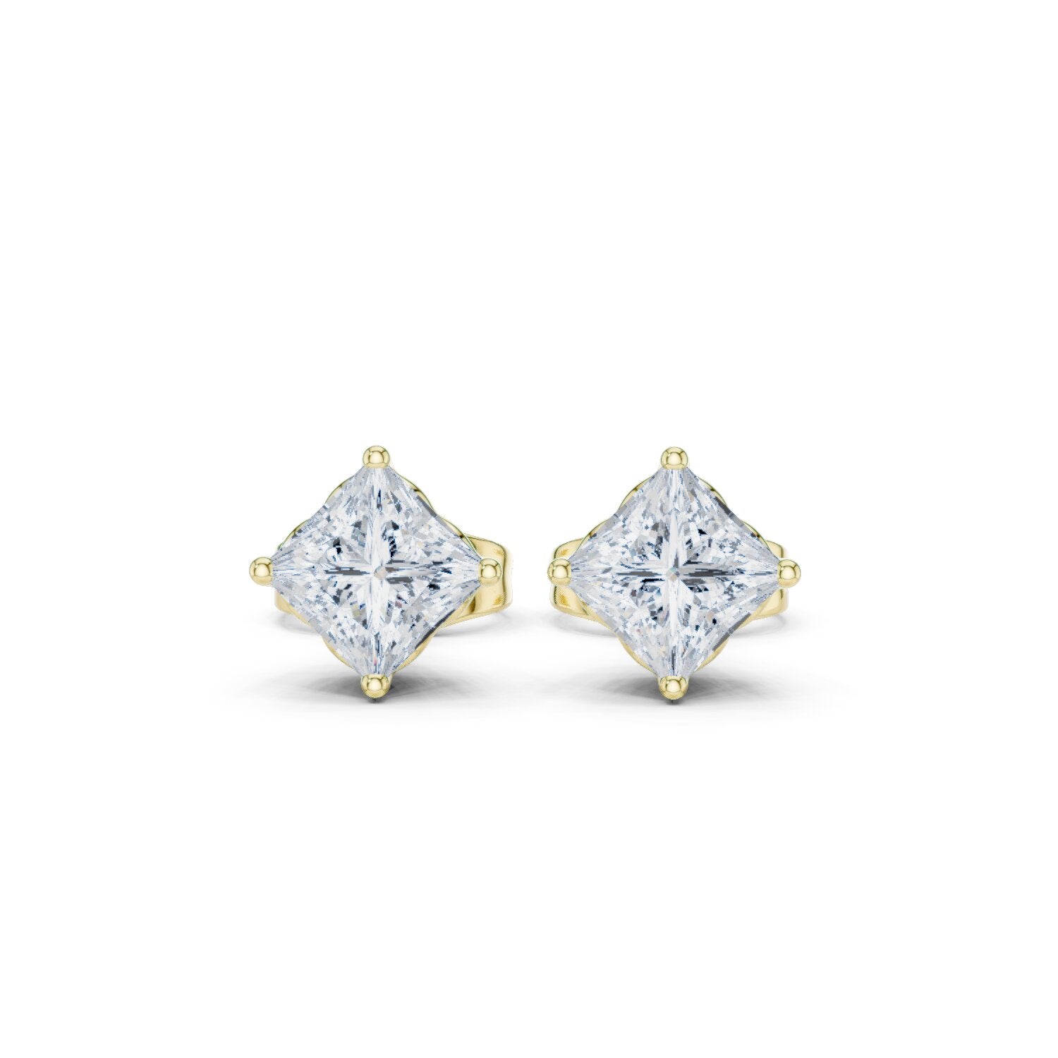 Princess Stud Lab Grown Diamond Earrings