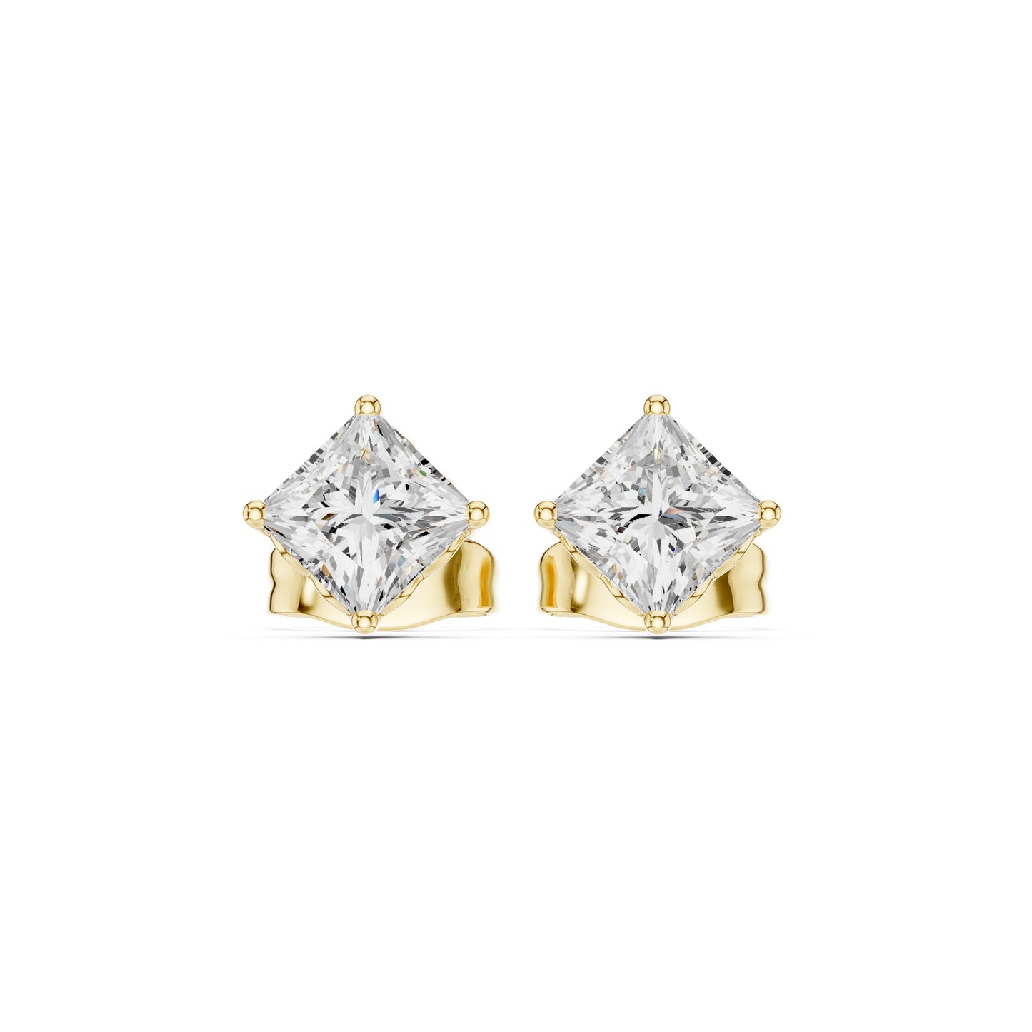 Princess Stud Lab Grown Diamond Earrings