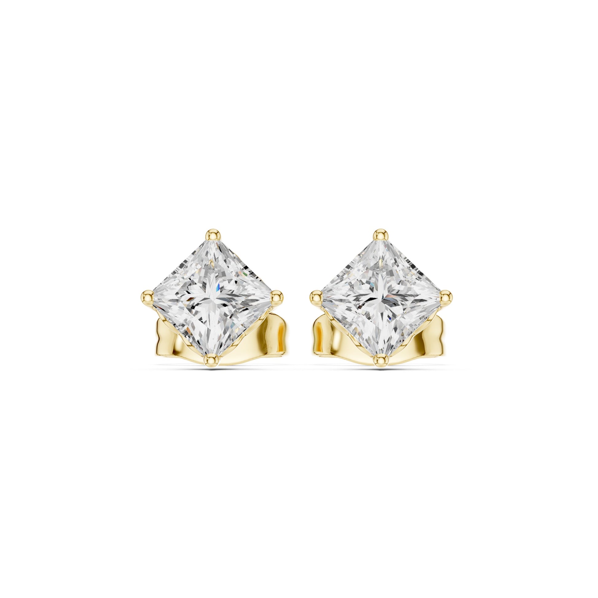Princess Stud Lab Grown Diamond Earrings