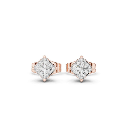Cushion Stud Lab Grown Diamond Earrings