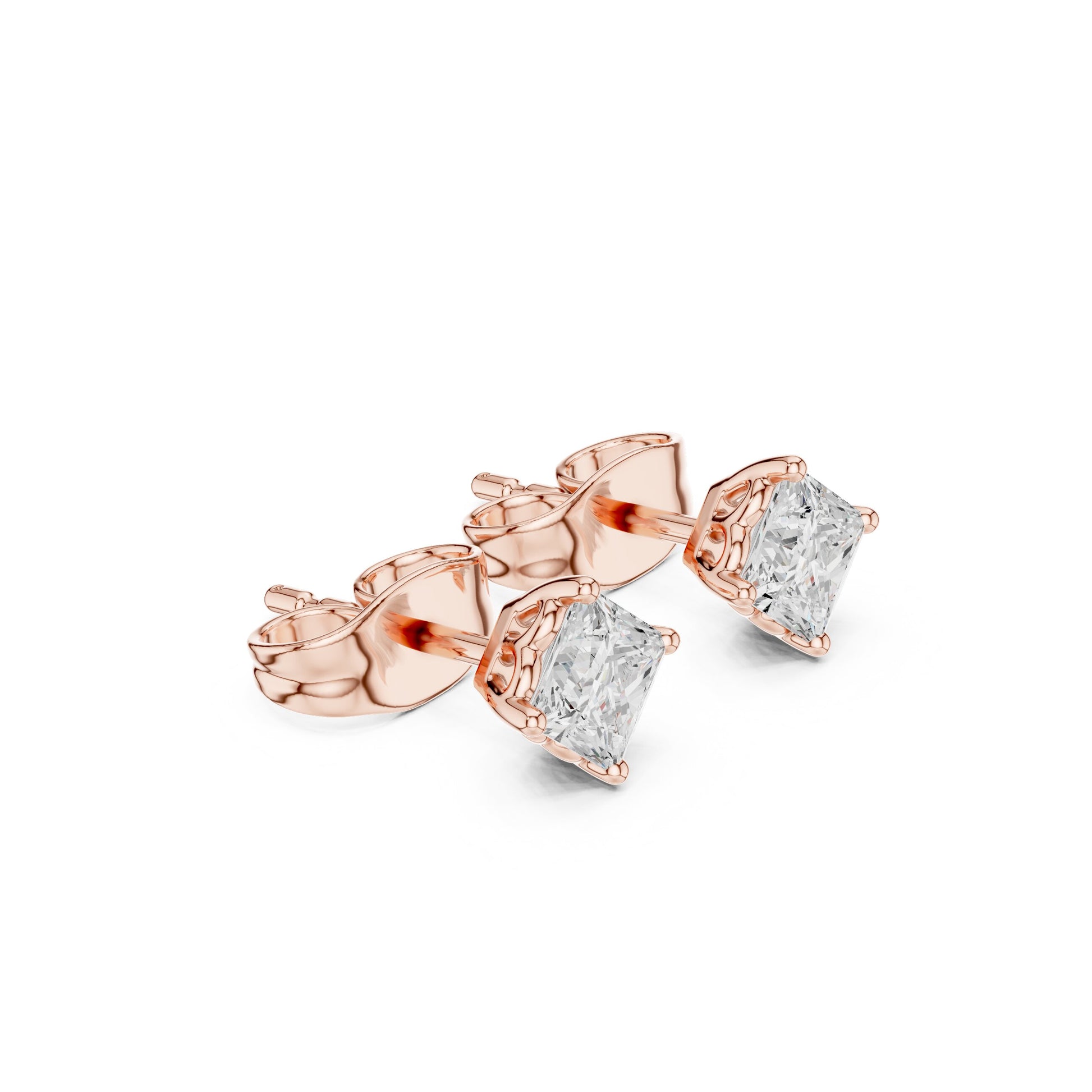 Cushion Stud Lab Grown Diamond Earrings