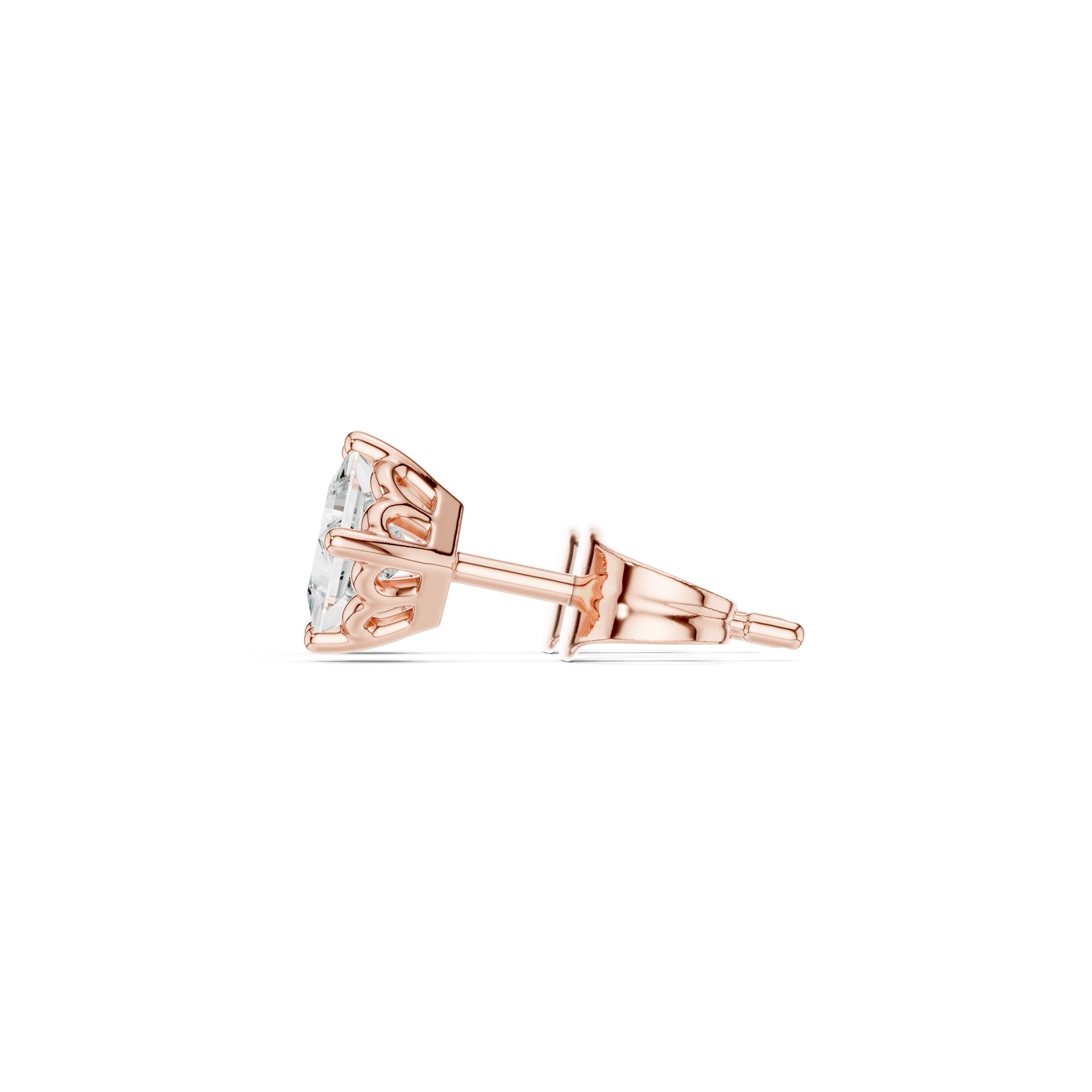 Cushion Stud Lab Grown Diamond Earrings
