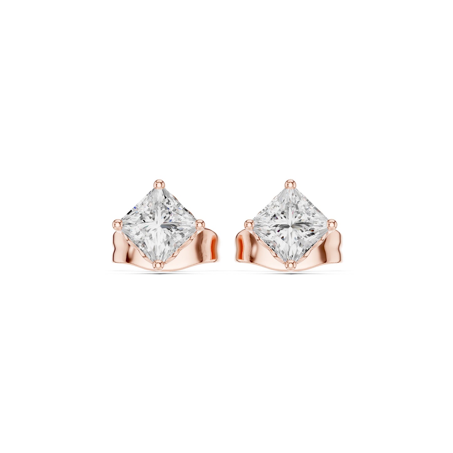 Cushion Stud Lab Grown Diamond Earrings