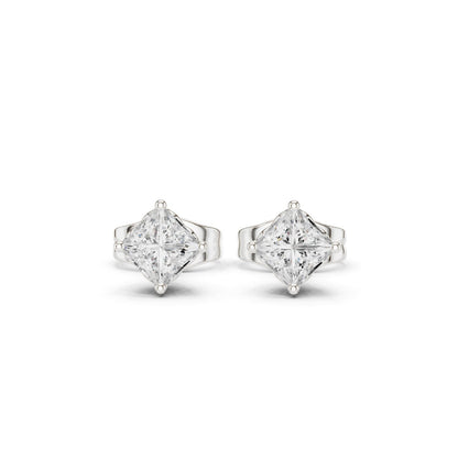 Cushion Stud Lab Grown Diamond Earrings