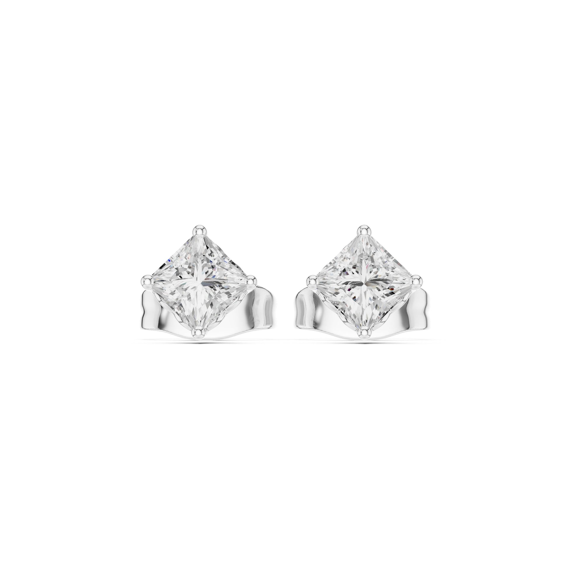 Cushion Stud Lab Grown Diamond Earrings