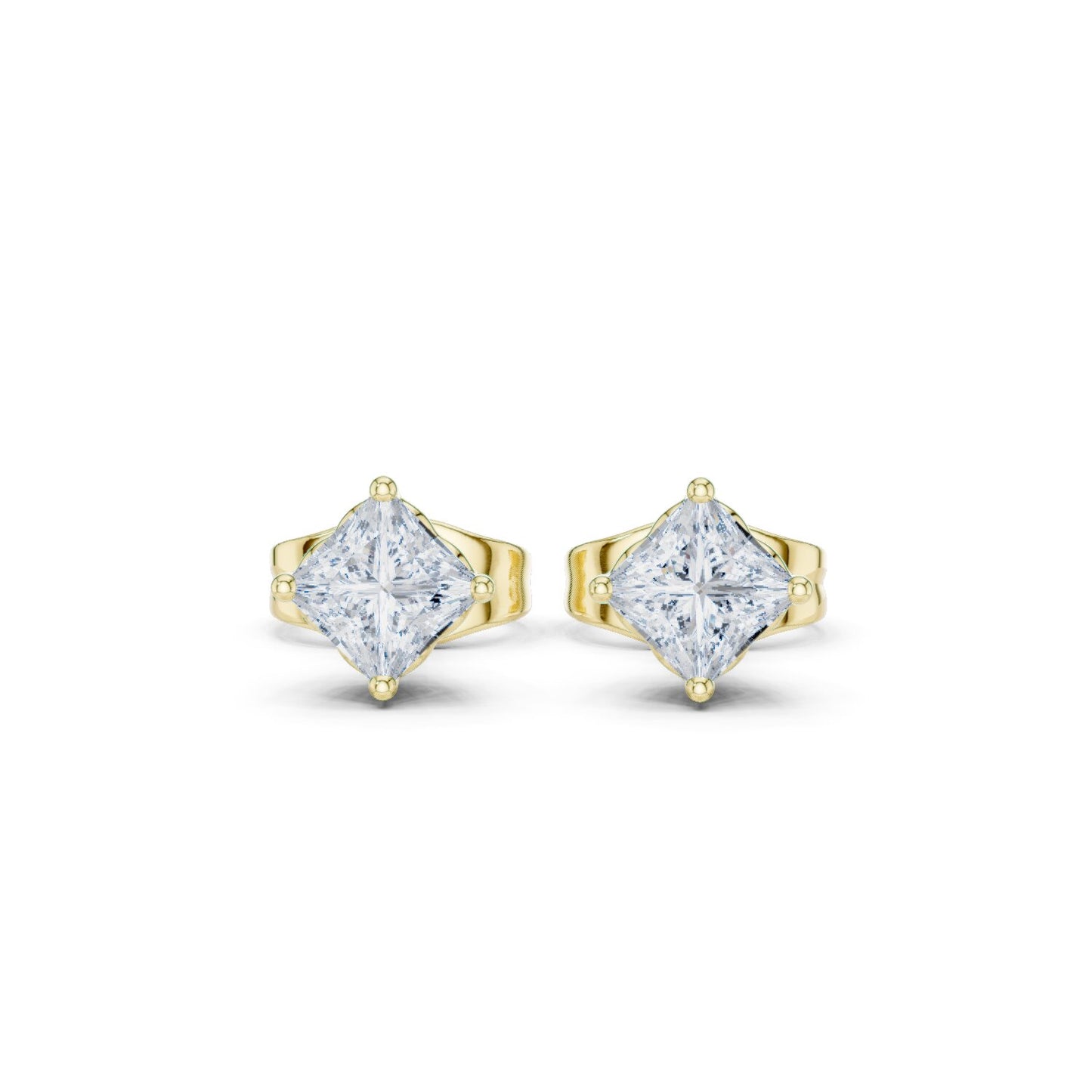 Cushion Stud Lab Grown Diamond Earrings