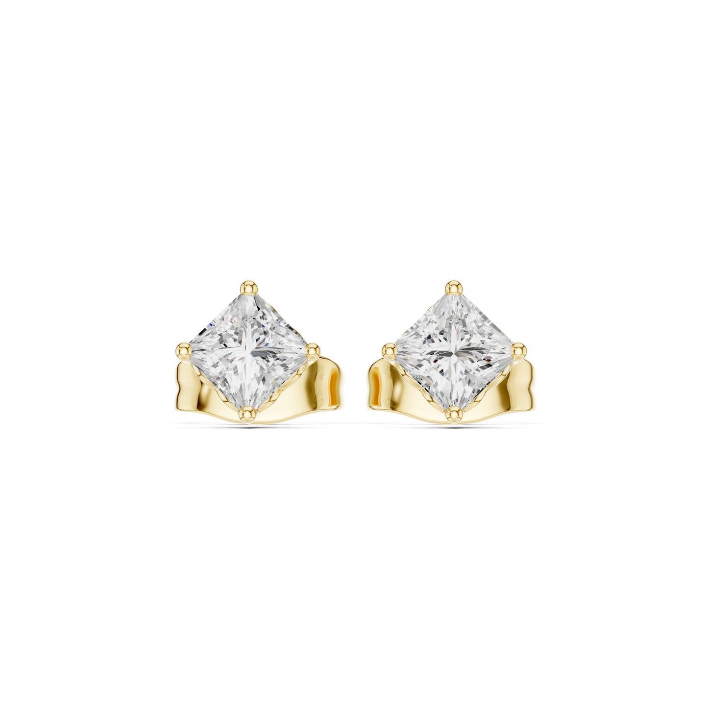 Cushion Stud Lab Grown Diamond Earrings