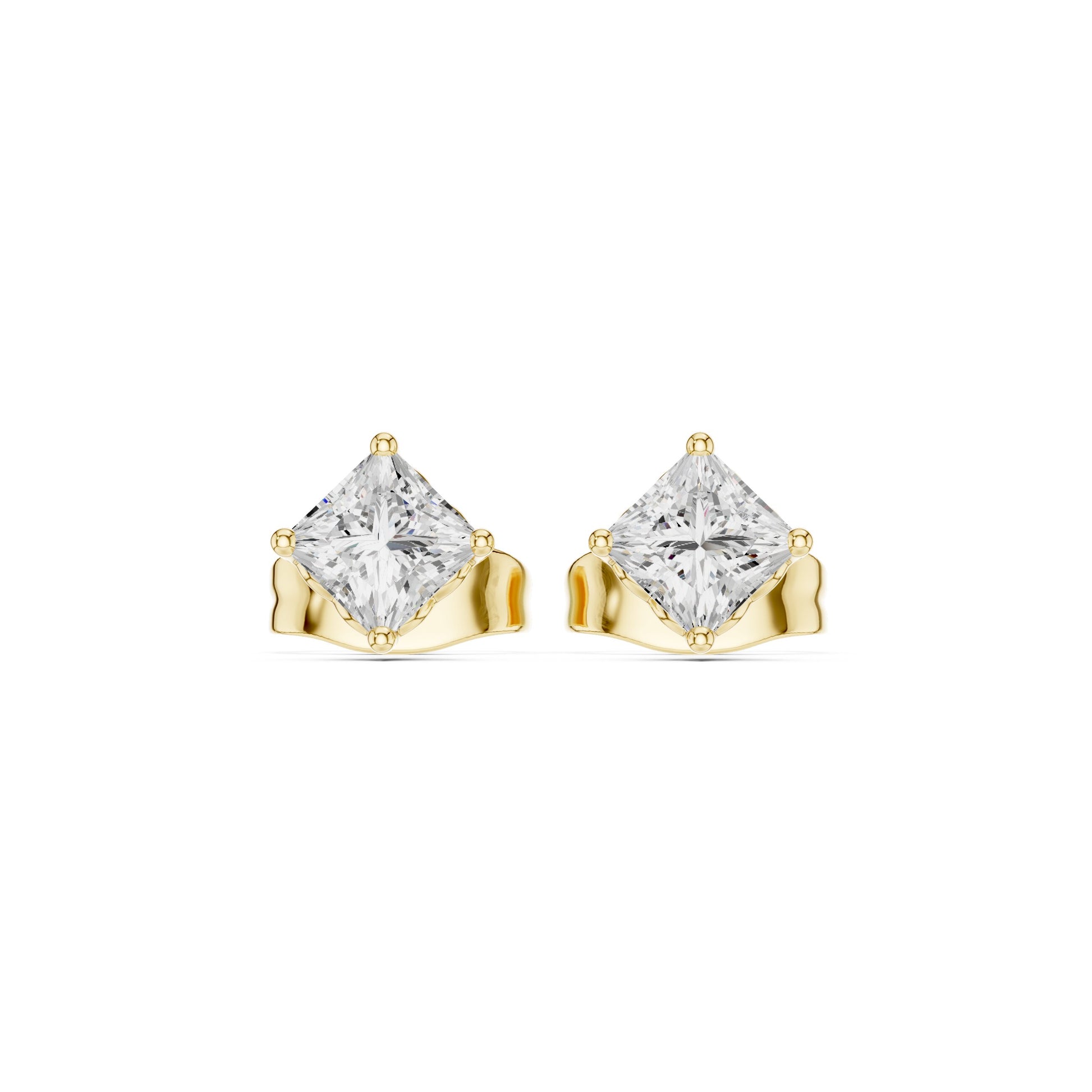 Cushion Stud Lab Grown Diamond Earrings