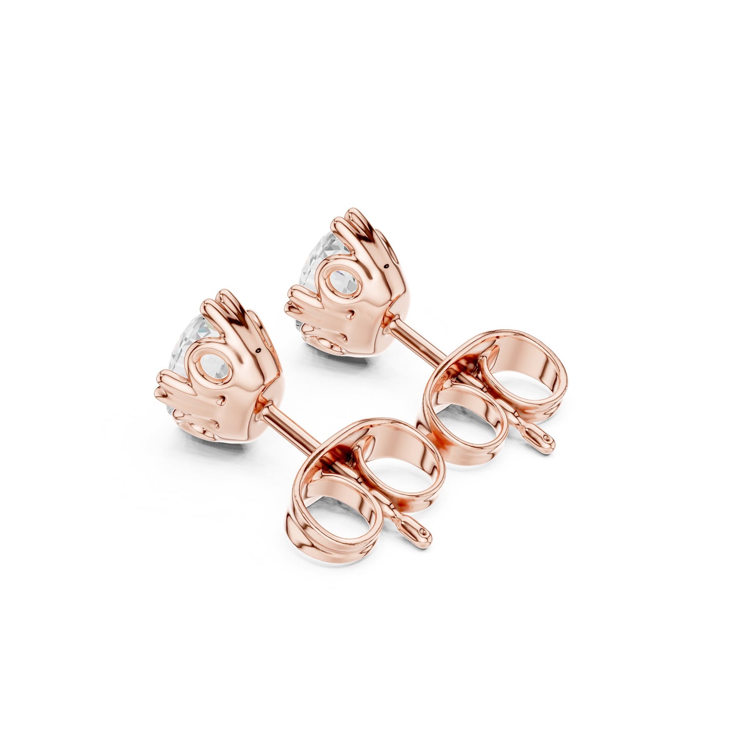 Mixed Shape Lab Grown Diamond Stud Earrings
