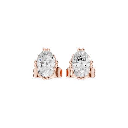Mixed Shape Lab Grown Diamond Stud Earrings