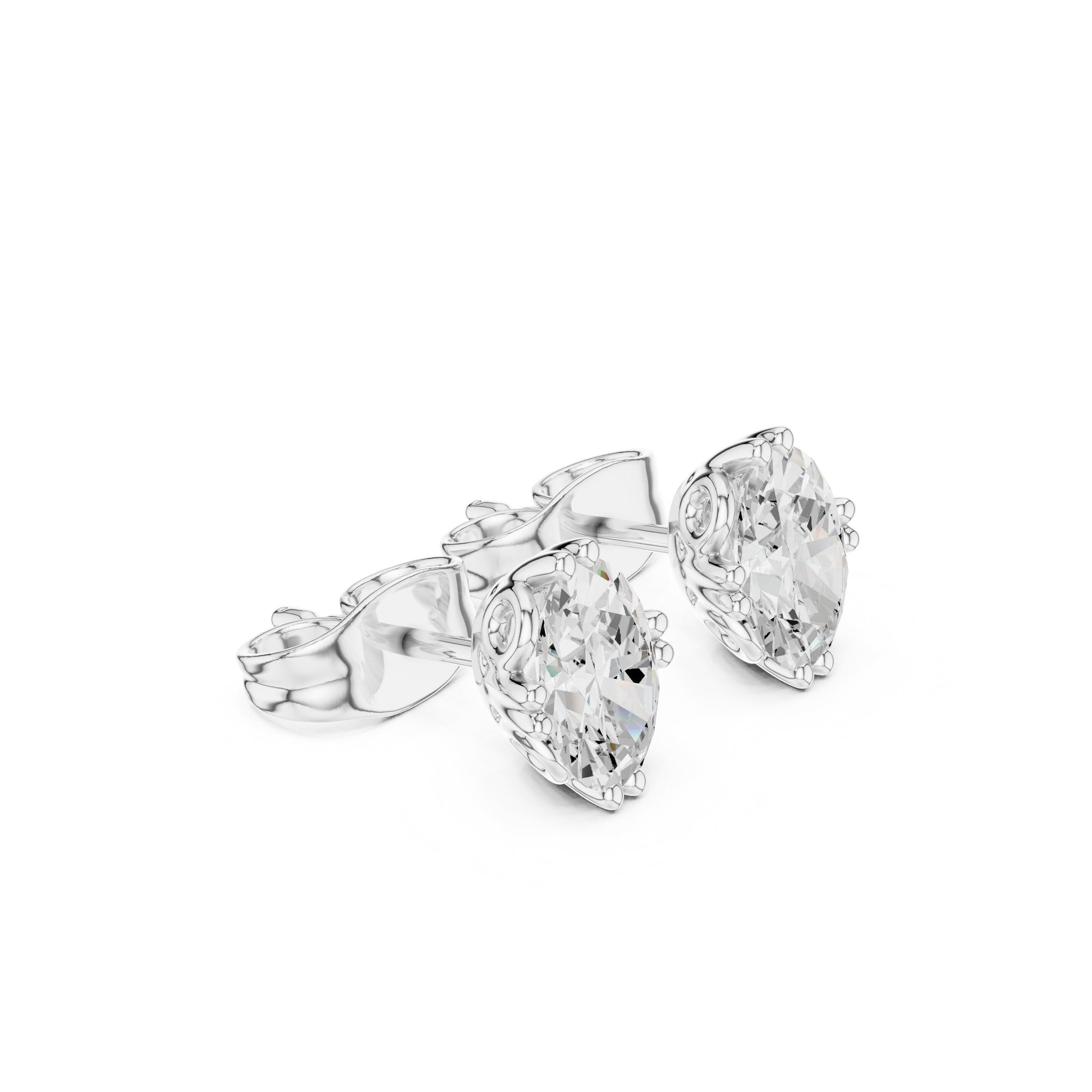 Mixed Shape Lab Grown Diamond Stud Earrings