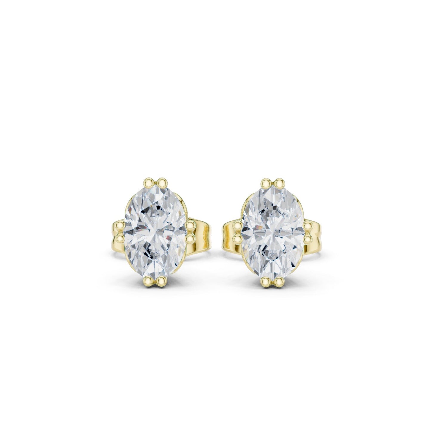 Mixed Shape Lab Grown Diamond Stud Earrings